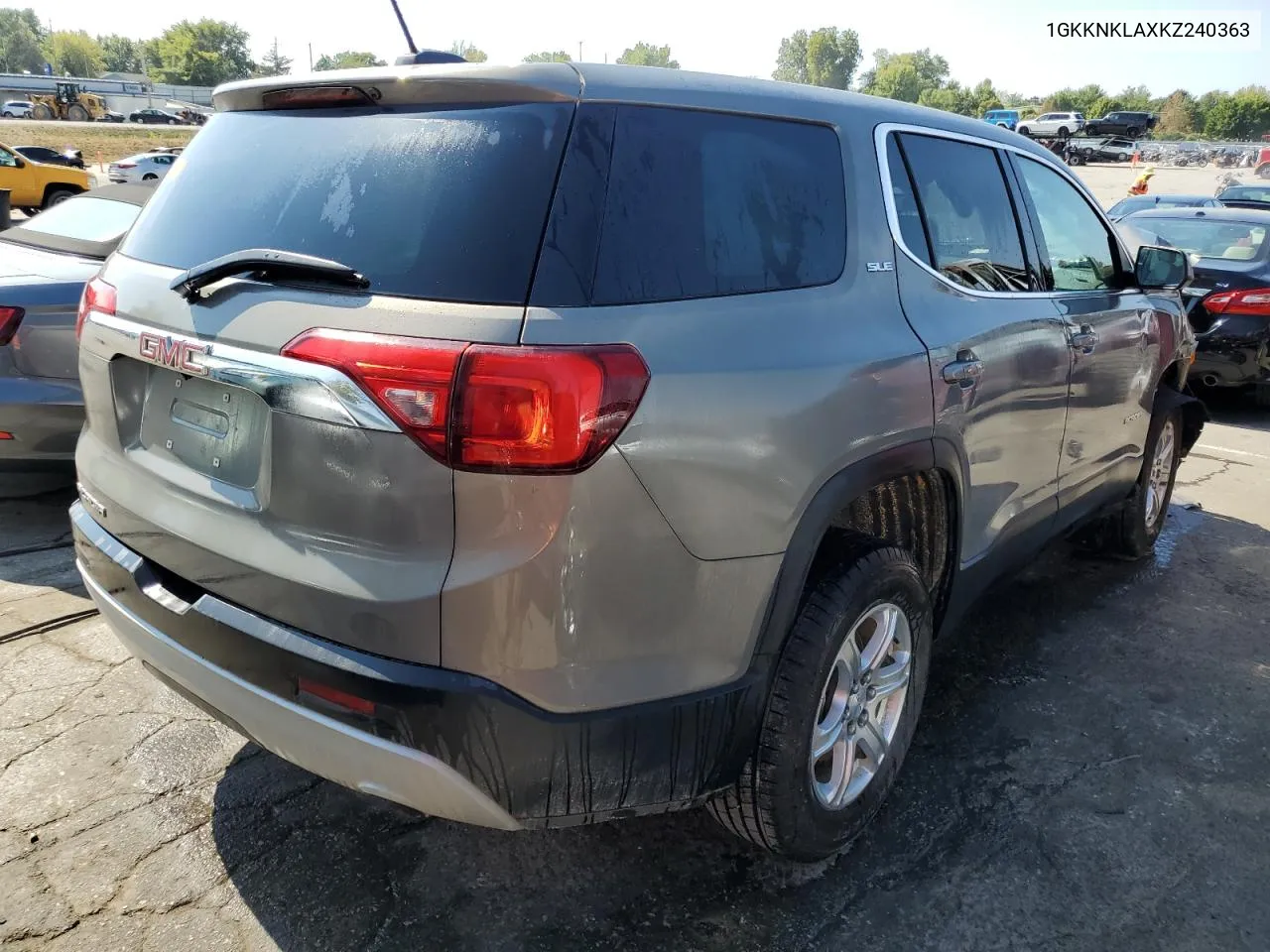 1GKKNKLAXKZ240363 2019 GMC Acadia Sle