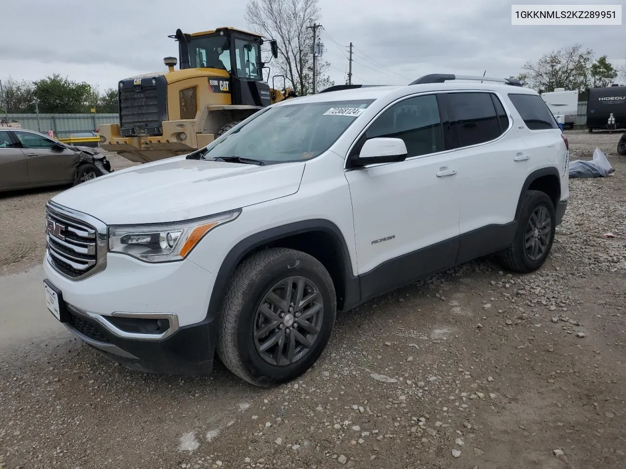 2019 GMC Acadia Slt-1 VIN: 1GKKNMLS2KZ289951 Lot: 72368124