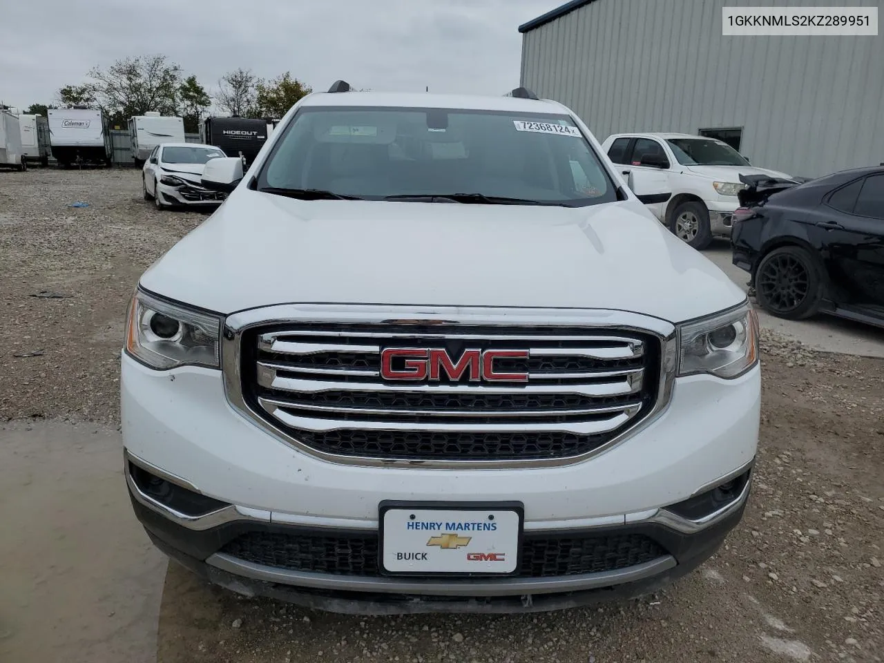 1GKKNMLS2KZ289951 2019 GMC Acadia Slt-1