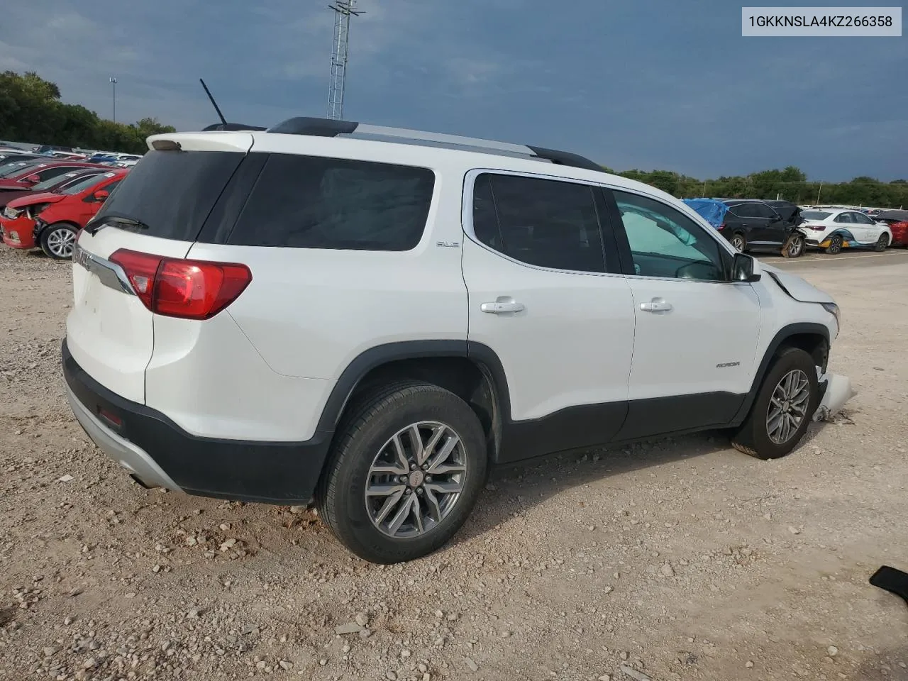 2019 GMC Acadia Sle VIN: 1GKKNSLA4KZ266358 Lot: 72907504