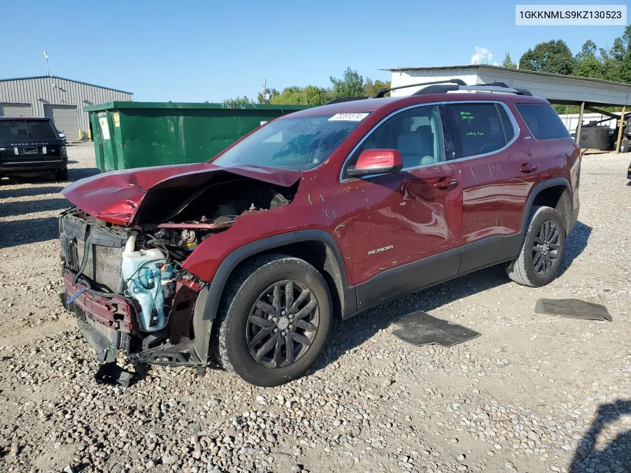 2019 GMC Acadia Slt-1 VIN: 1GKKNMLS9KZ130523 Lot: 73291574