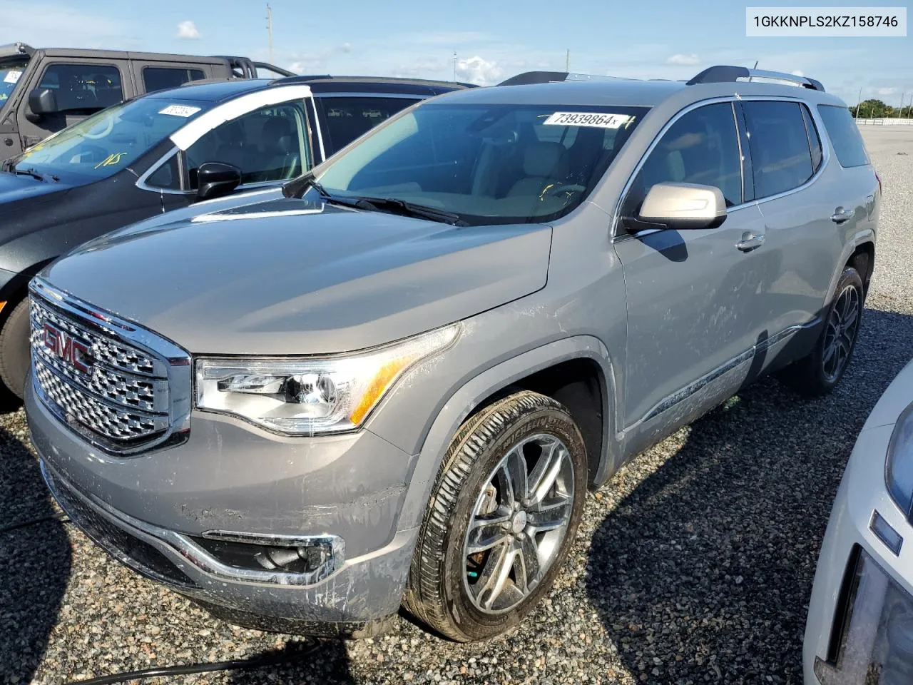 1GKKNPLS2KZ158746 2019 GMC Acadia Denali