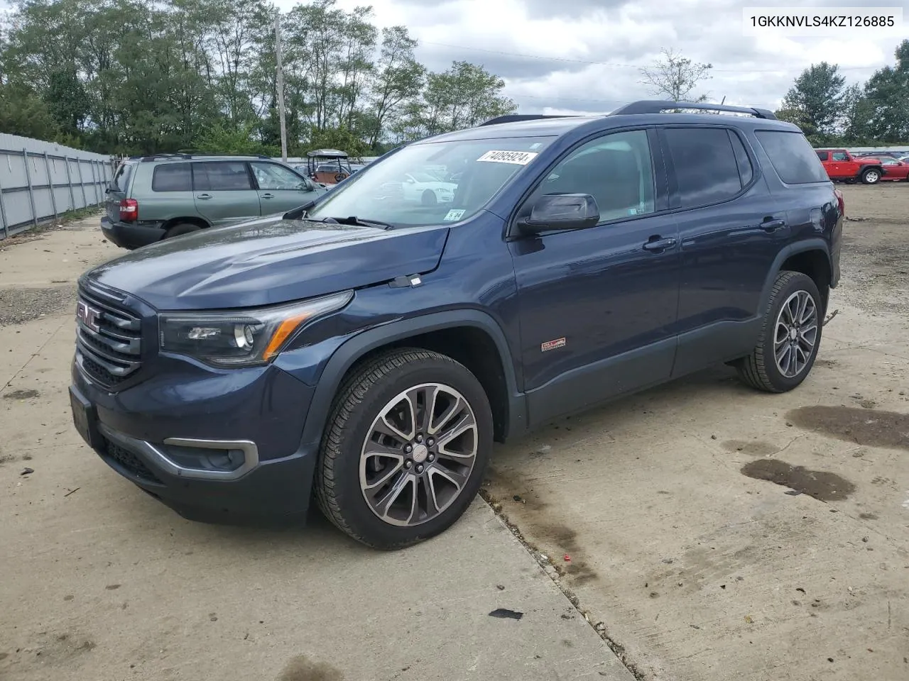 2019 GMC Acadia All Terrain VIN: 1GKKNVLS4KZ126885 Lot: 74095924