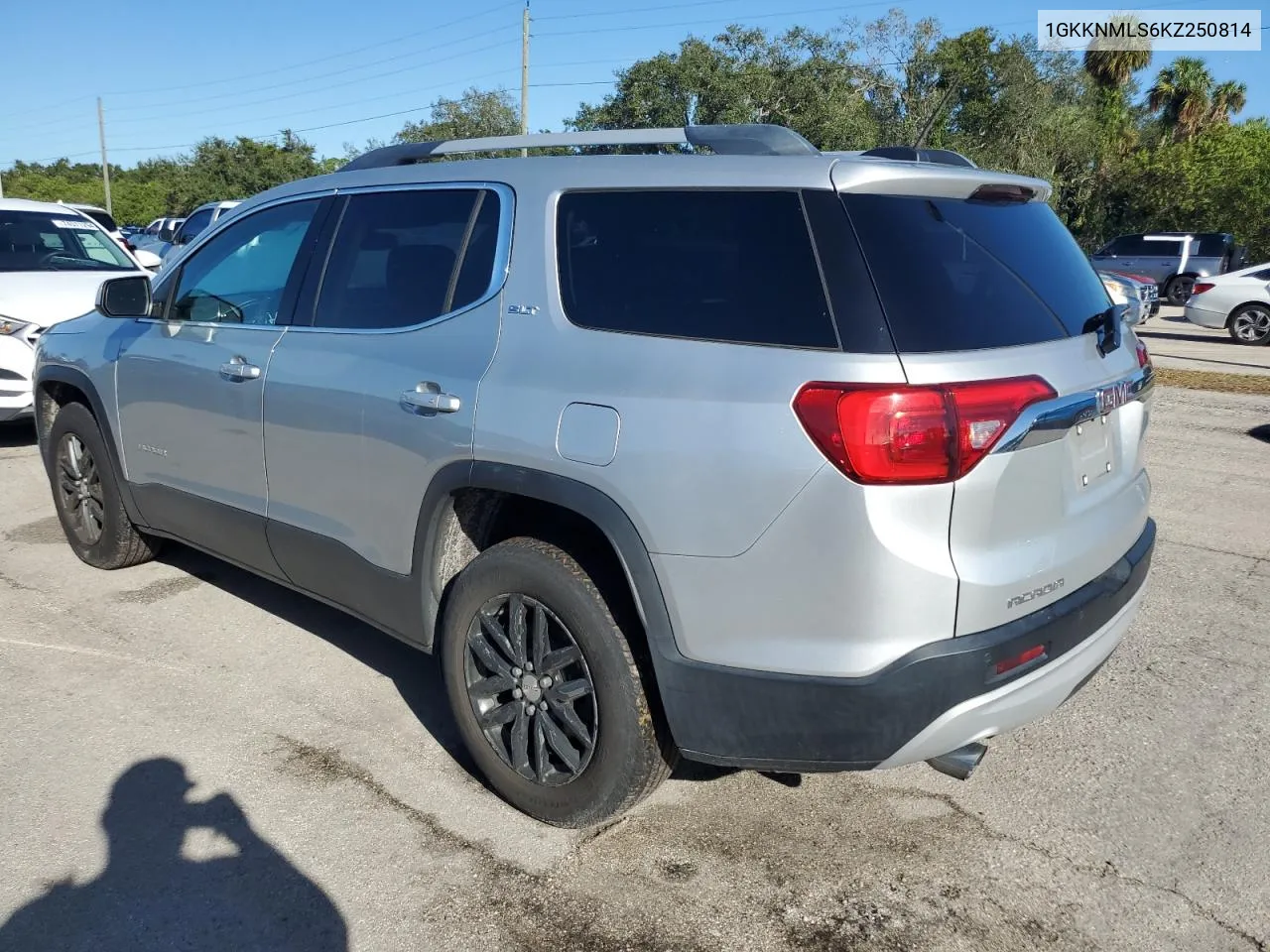 2019 GMC Acadia Slt-1 VIN: 1GKKNMLS6KZ250814 Lot: 74387074