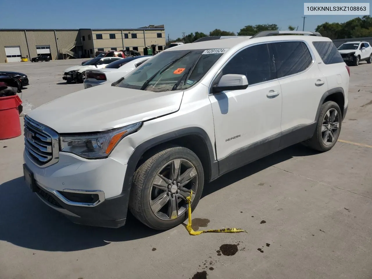 2019 GMC Acadia Slt-2 VIN: 1GKKNNLS3KZ108863 Lot: 74391524