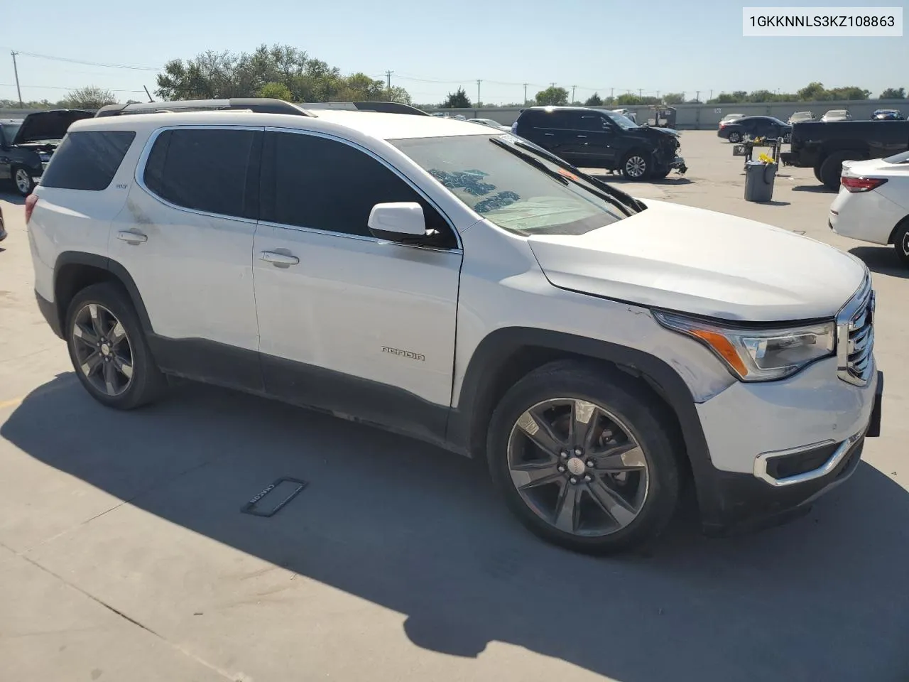 2019 GMC Acadia Slt-2 VIN: 1GKKNNLS3KZ108863 Lot: 74391524