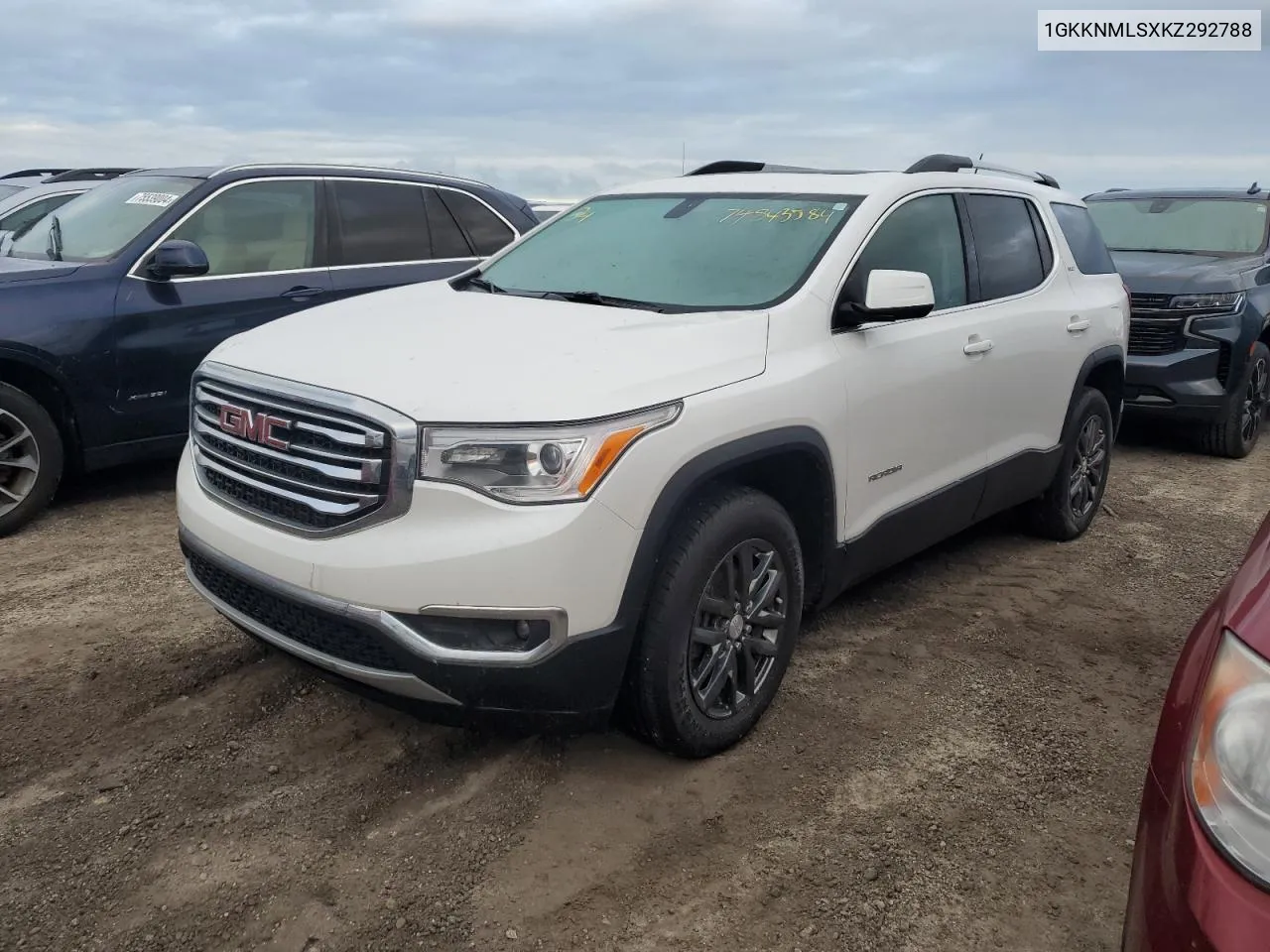 2019 GMC Acadia Slt-1 VIN: 1GKKNMLSXKZ292788 Lot: 74843584