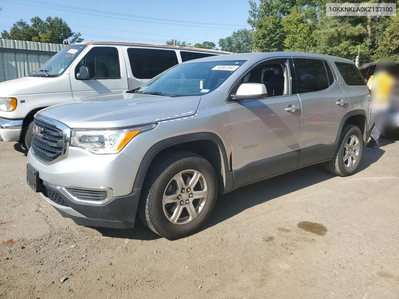 2019 GMC Acadia Sle VIN: 1GKKNKLA0KZ137100 Lot: 74883264