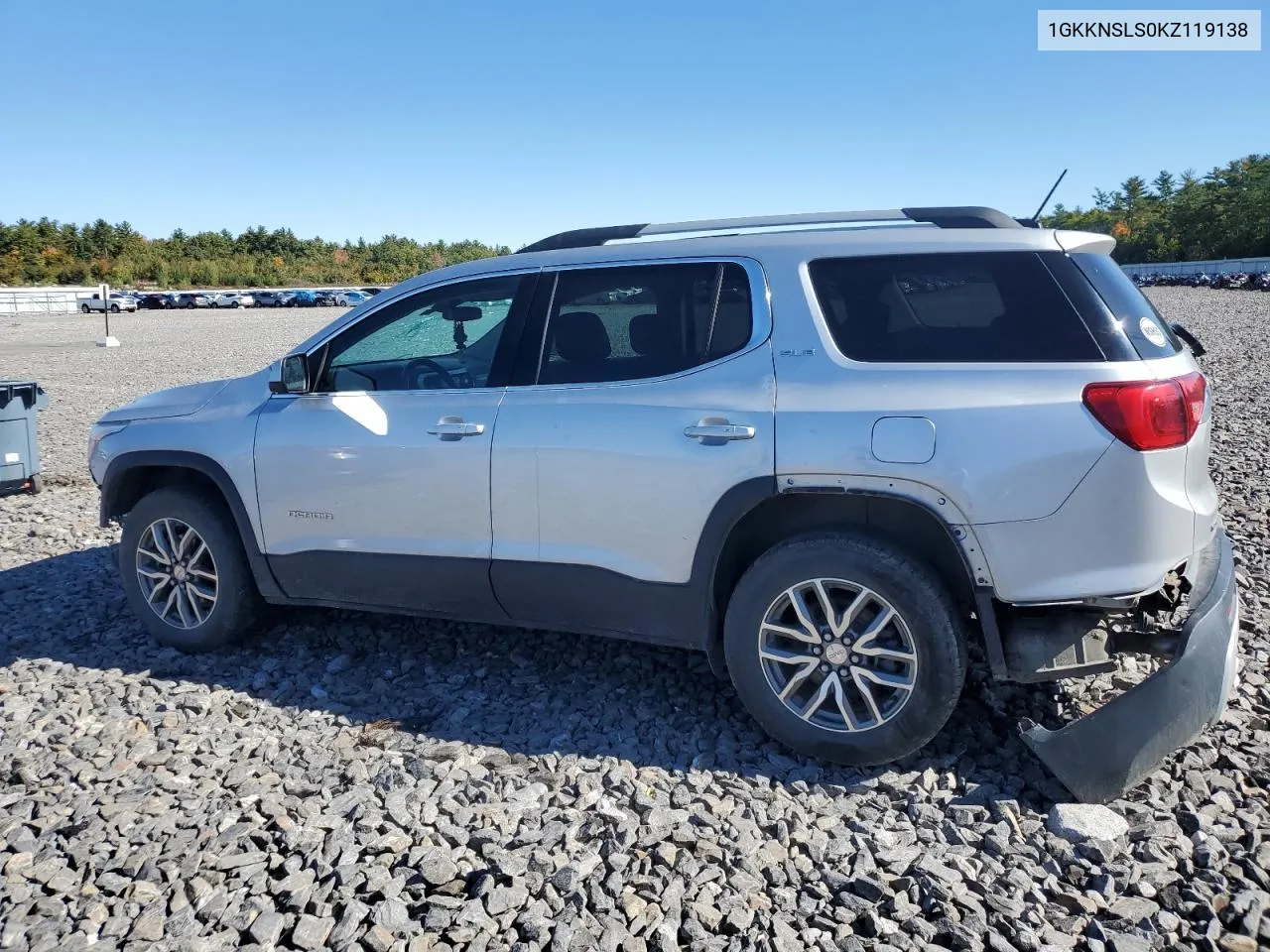 2019 GMC Acadia Sle VIN: 1GKKNSLS0KZ119138 Lot: 74921174