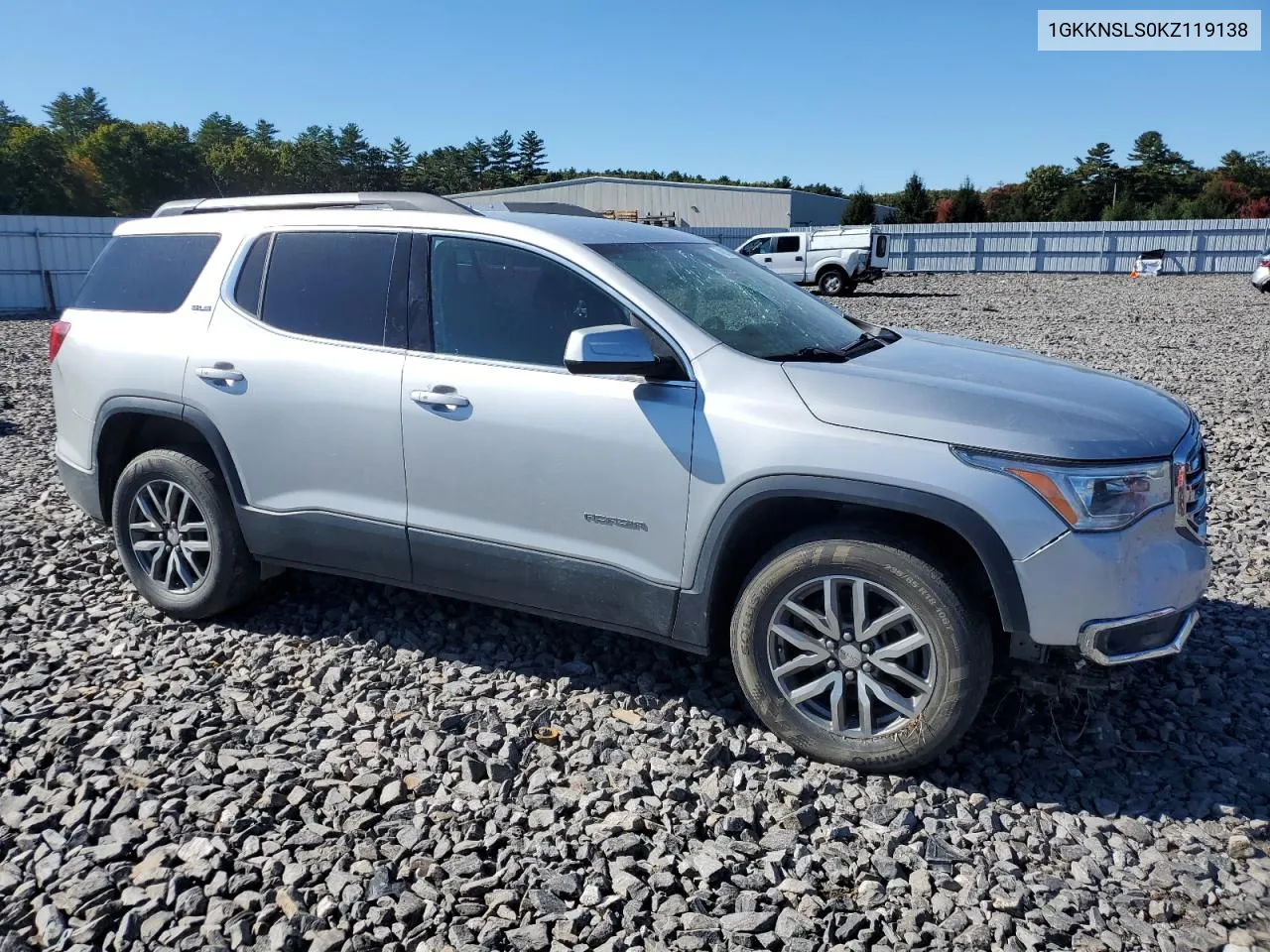 2019 GMC Acadia Sle VIN: 1GKKNSLS0KZ119138 Lot: 74921174