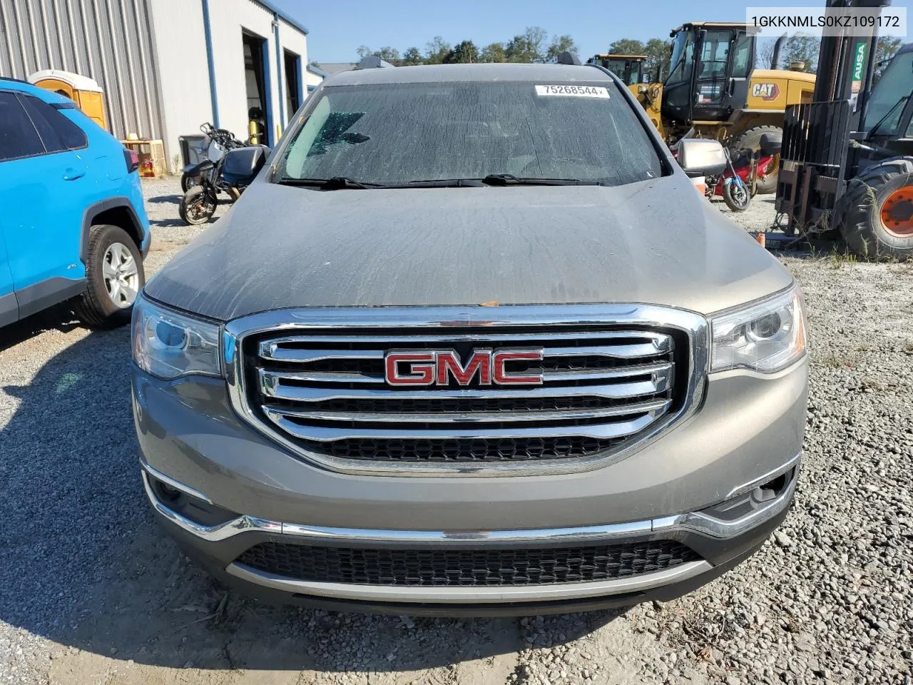 2019 GMC Acadia Slt-1 VIN: 1GKKNMLS0KZ109172 Lot: 75268544