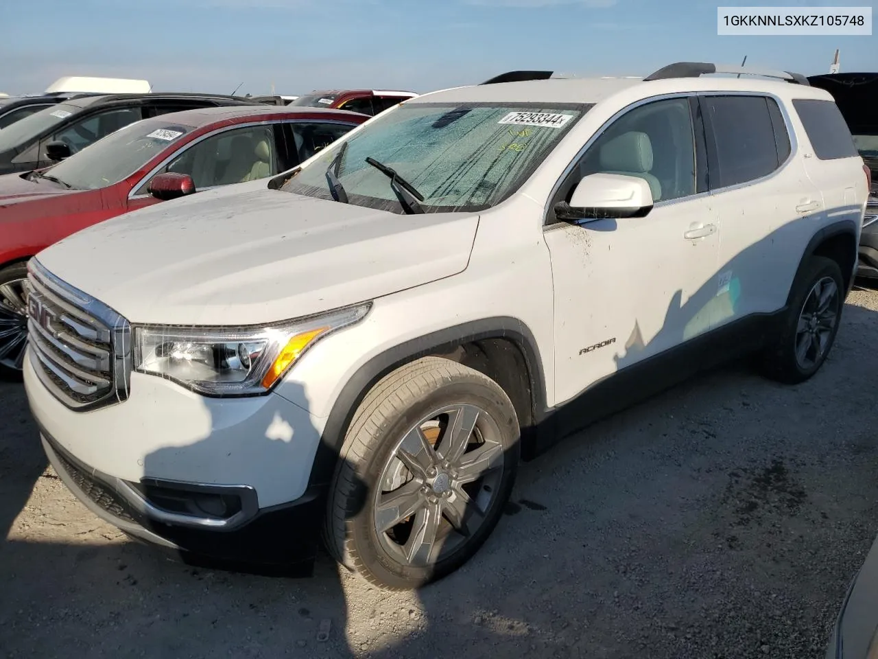 2019 GMC Acadia Slt-2 VIN: 1GKKNNLSXKZ105748 Lot: 75293344