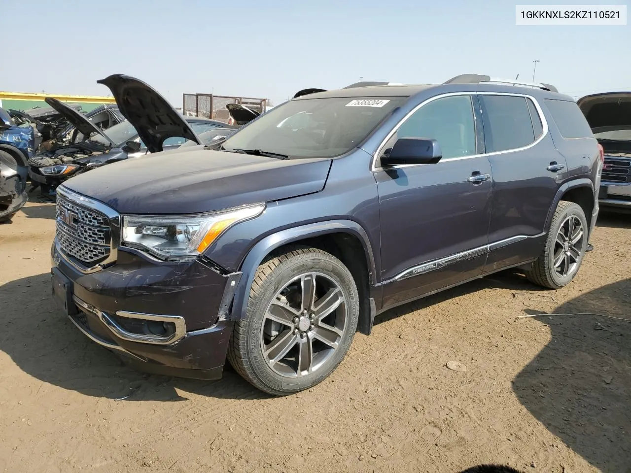 2019 GMC Acadia Denali VIN: 1GKKNXLS2KZ110521 Lot: 75355204