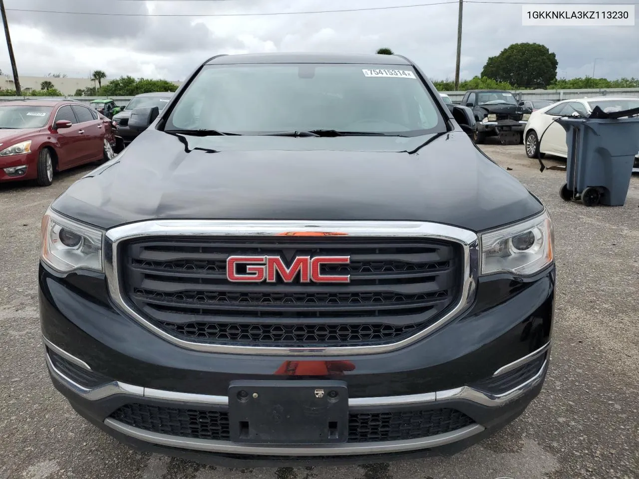 2019 GMC Acadia Sle VIN: 1GKKNKLA3KZ113230 Lot: 75415314