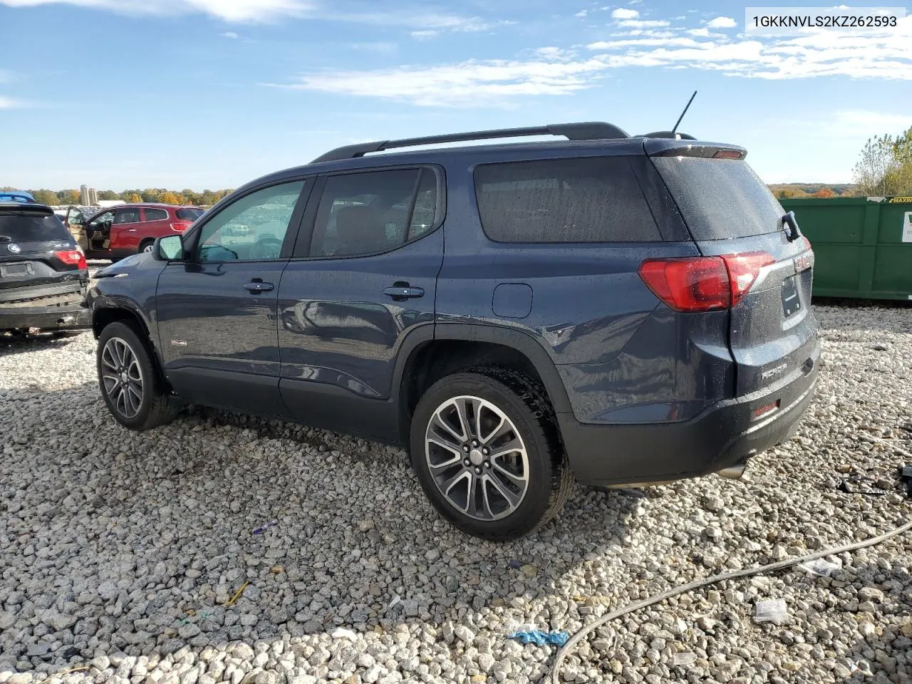 2019 GMC Acadia All Terrain VIN: 1GKKNVLS2KZ262593 Lot: 75556474