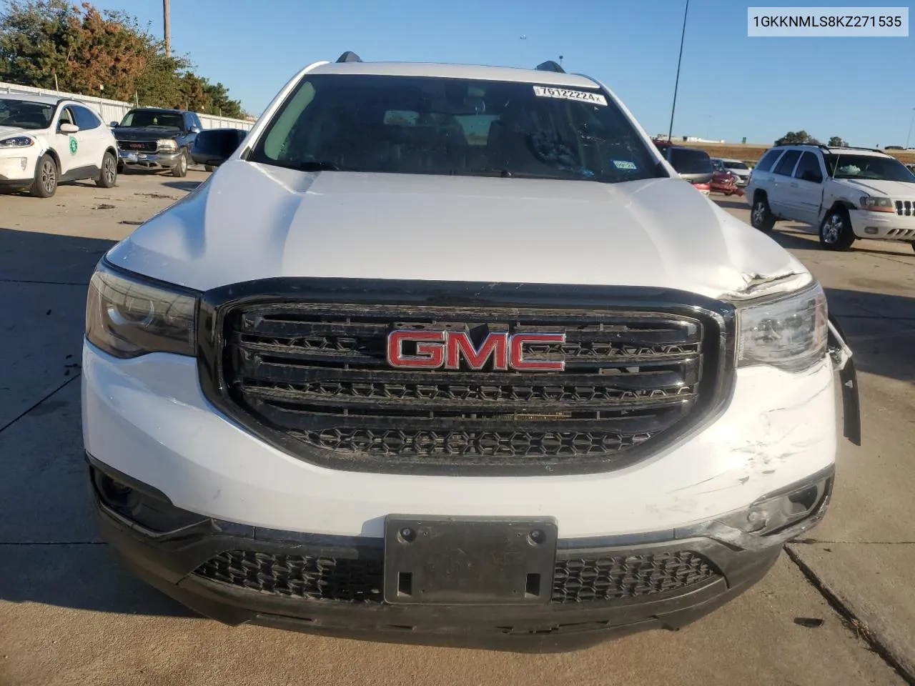 2019 GMC Acadia Slt-1 VIN: 1GKKNMLS8KZ271535 Lot: 76122224