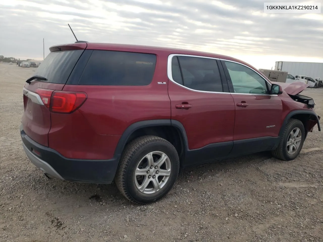 2019 GMC Acadia Sle VIN: 1GKKNKLA1KZ290214 Lot: 76319584