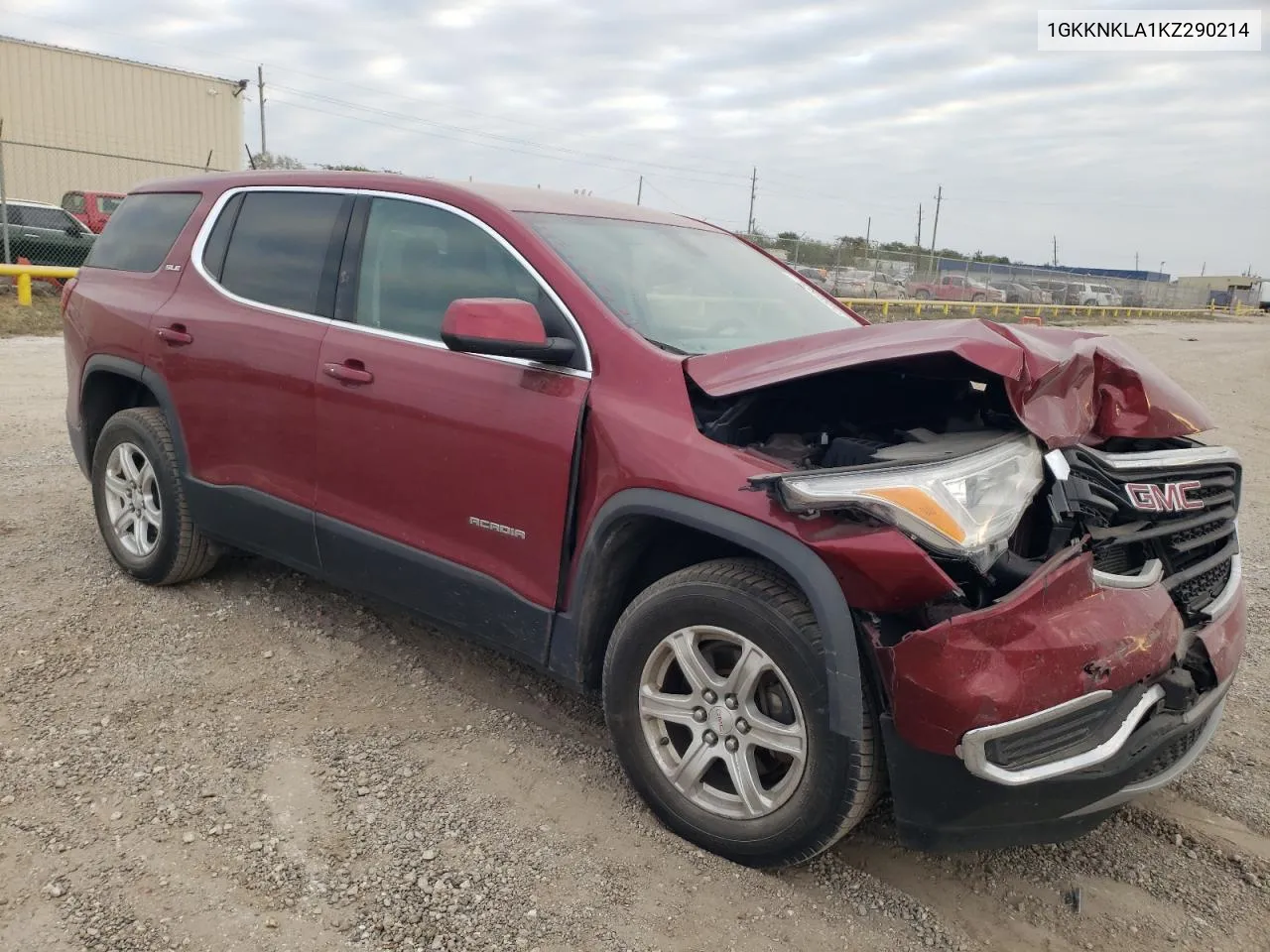 2019 GMC Acadia Sle VIN: 1GKKNKLA1KZ290214 Lot: 76319584