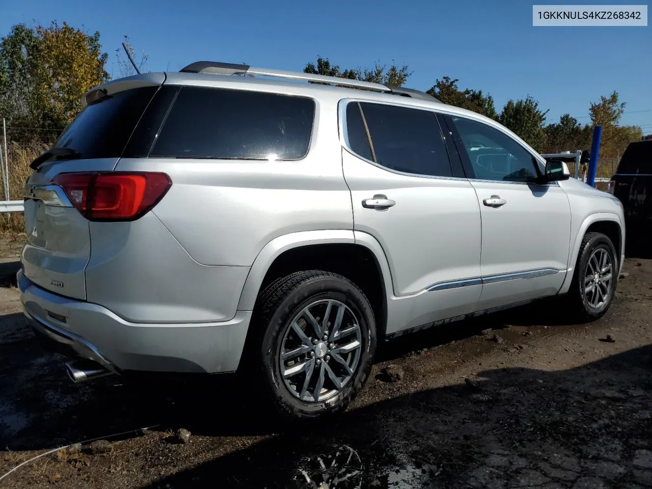 2019 GMC Acadia Slt-1 VIN: 1GKKNULS4KZ268342 Lot: 76367624