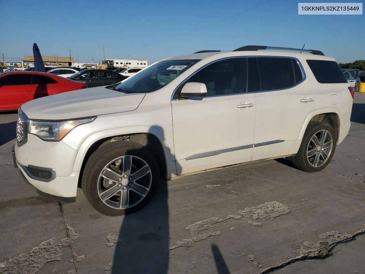 1GKKNPLS2KZ135449 2019 GMC Acadia Denali