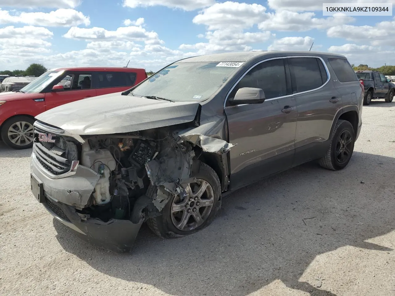 2019 GMC Acadia Sle VIN: 1GKKNKLA9KZ109344 Lot: 77143054