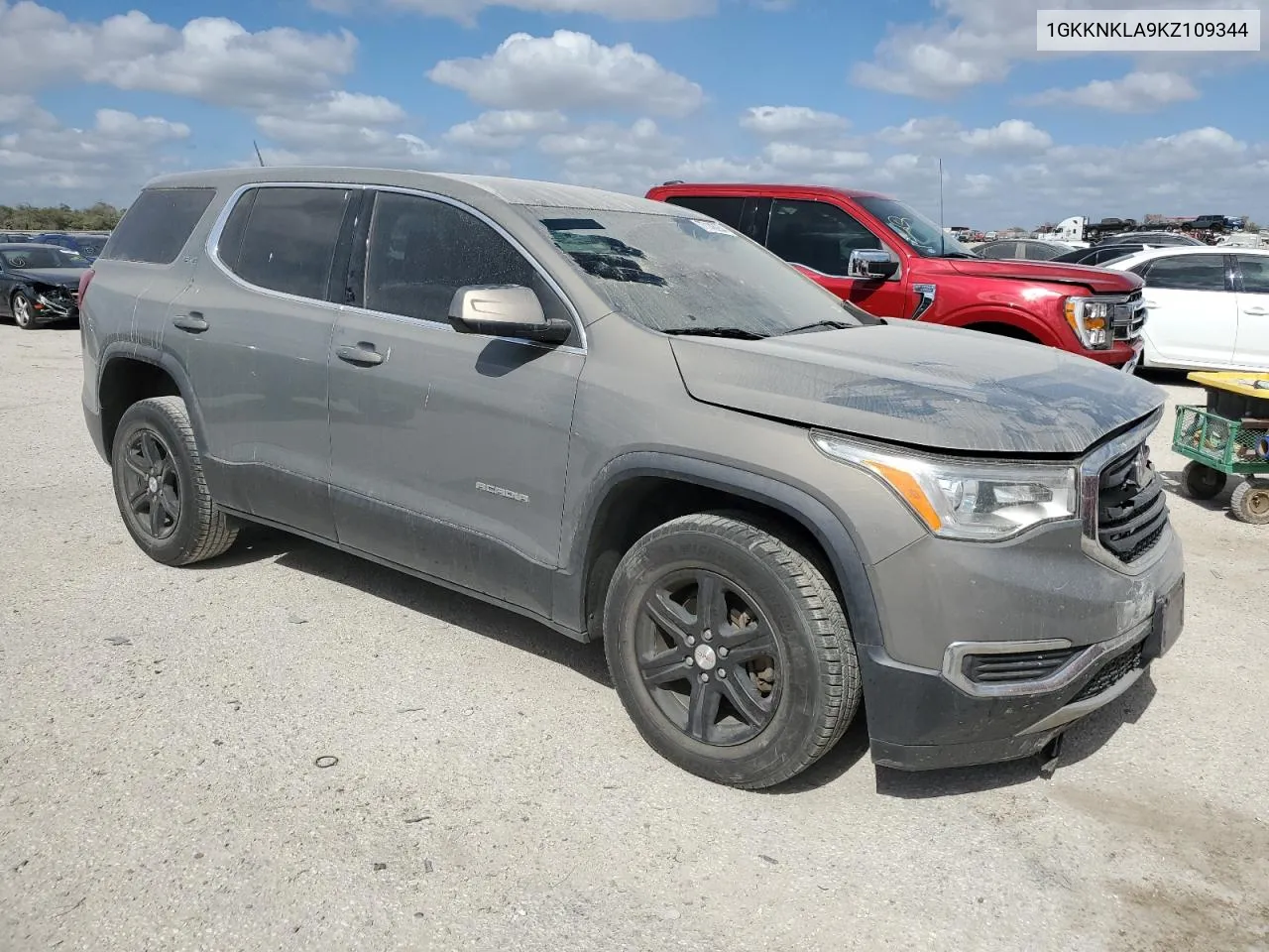 2019 GMC Acadia Sle VIN: 1GKKNKLA9KZ109344 Lot: 77143054