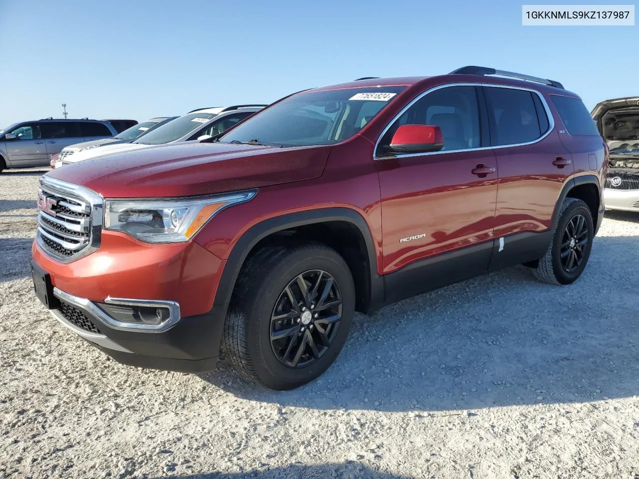 2019 GMC Acadia Slt-1 VIN: 1GKKNMLS9KZ137987 Lot: 77651824