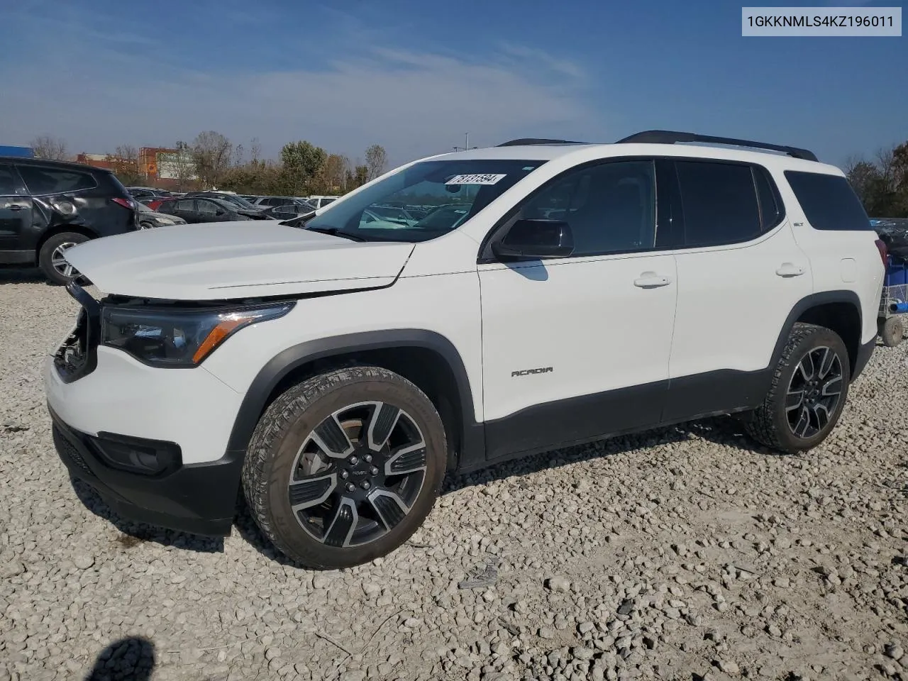 2019 GMC Acadia Slt-1 VIN: 1GKKNMLS4KZ196011 Lot: 78131594