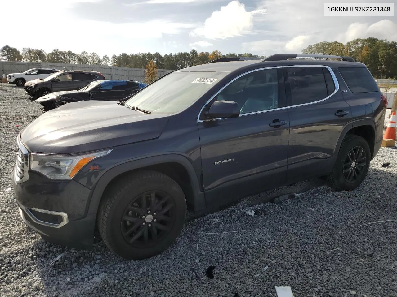 2019 GMC Acadia Slt-1 VIN: 1GKKNULS7KZ231348 Lot: 78355754