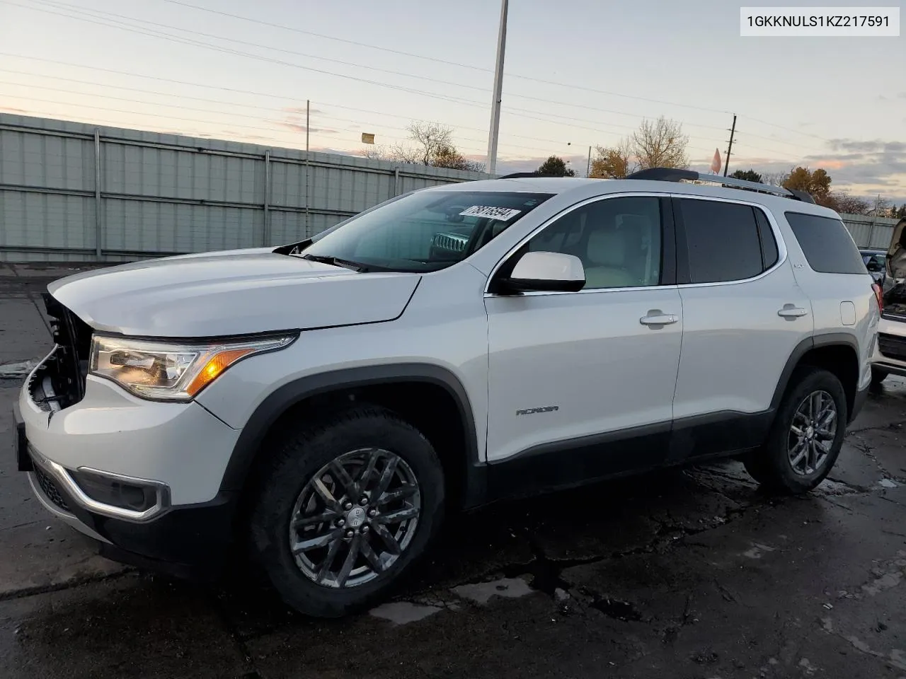 2019 GMC Acadia Slt-1 VIN: 1GKKNULS1KZ217591 Lot: 78816594