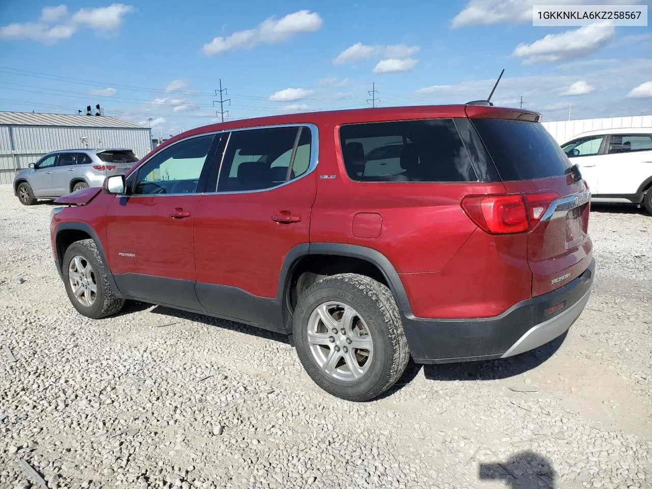 2019 GMC Acadia Sle VIN: 1GKKNKLA6KZ258567 Lot: 79058294