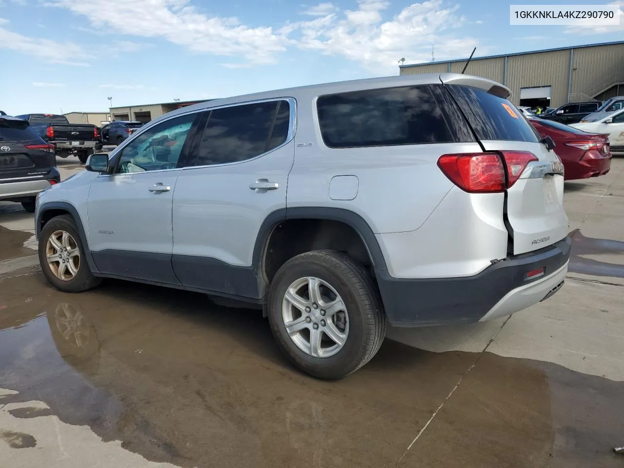 2019 GMC Acadia Sle VIN: 1GKKNKLA4KZ290790 Lot: 79220554