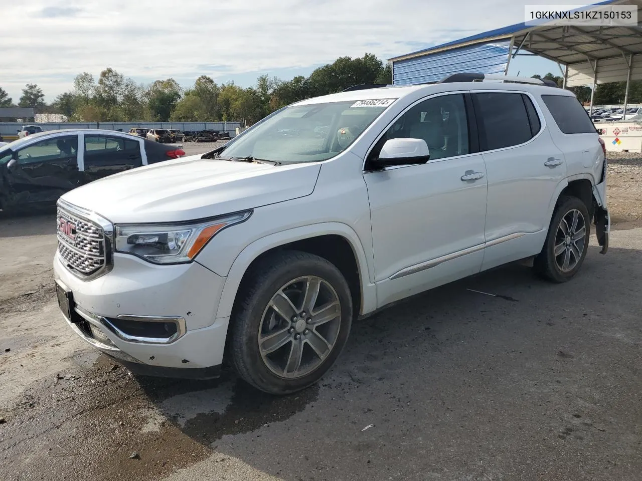 2019 GMC Acadia Denali VIN: 1GKKNXLS1KZ150153 Lot: 79486214