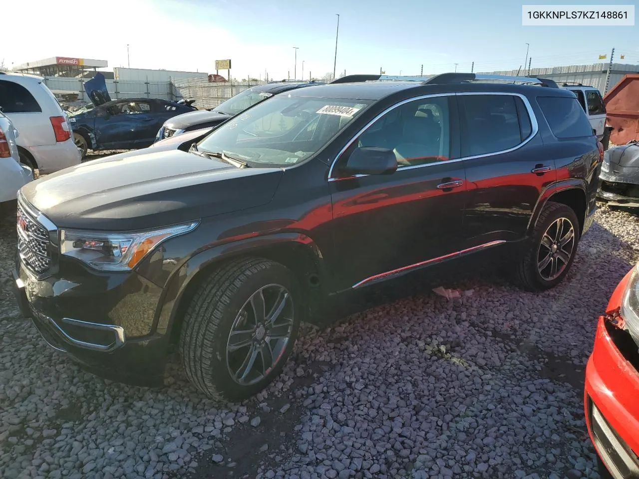 2019 GMC Acadia Denali VIN: 1GKKNPLS7KZ148861 Lot: 80099404