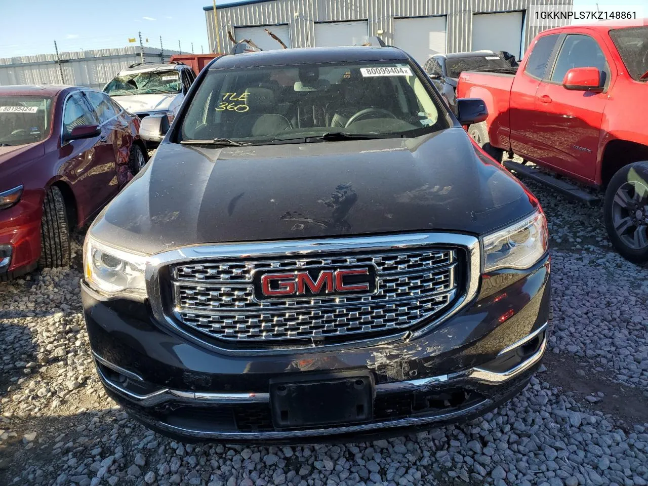 2019 GMC Acadia Denali VIN: 1GKKNPLS7KZ148861 Lot: 80099404