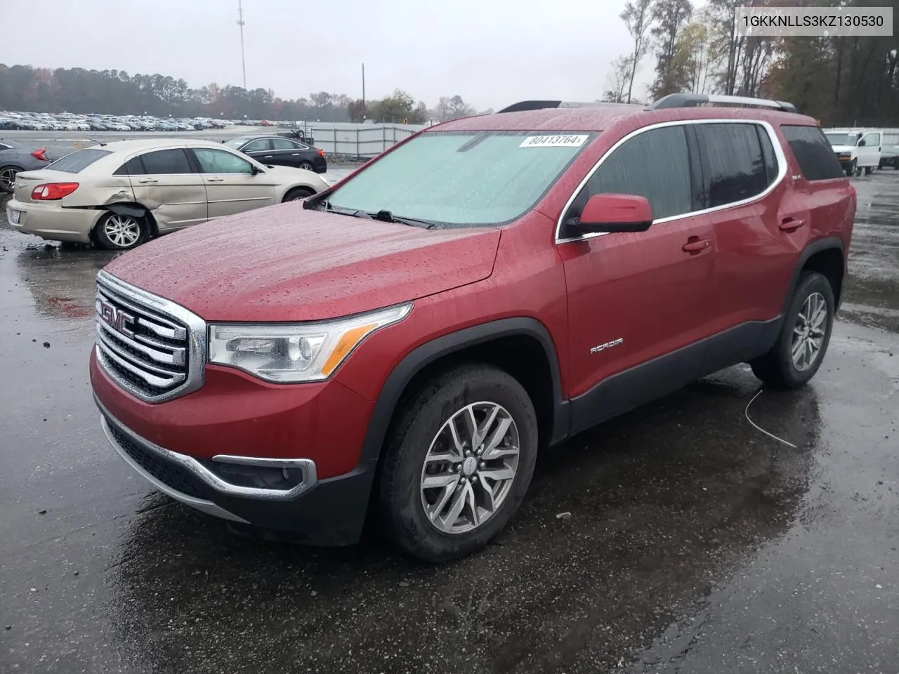 2019 GMC Acadia Sle VIN: 1GKKNLLS3KZ130530 Lot: 80413764