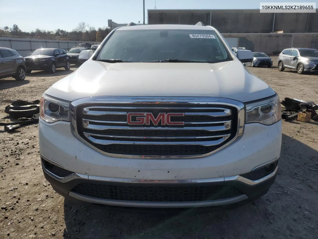 2019 GMC Acadia Slt-1 VIN: 1GKKNMLS2KZ189655 Lot: 80479504