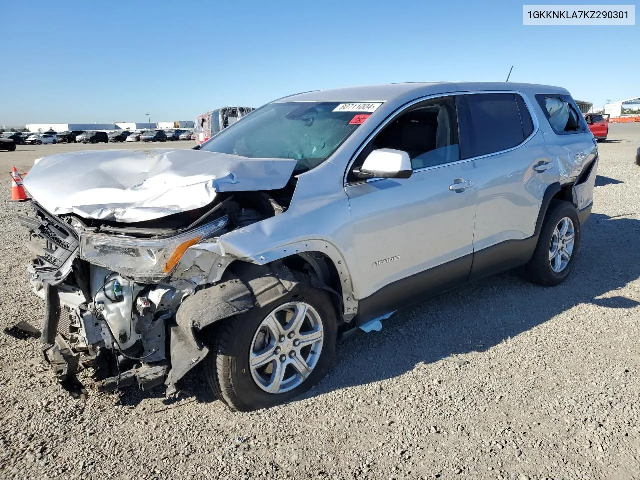 2019 GMC Acadia Sle VIN: 1GKKNKLA7KZ290301 Lot: 80711004