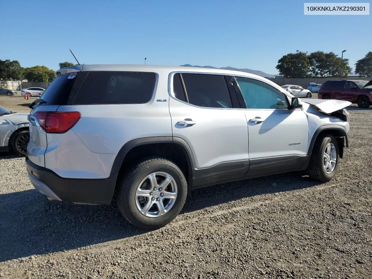 2019 GMC Acadia Sle VIN: 1GKKNKLA7KZ290301 Lot: 80711004