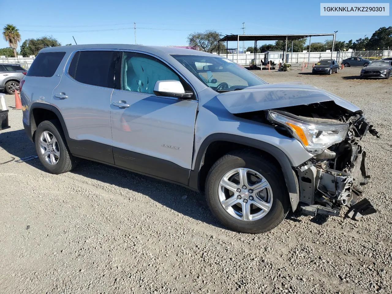 2019 GMC Acadia Sle VIN: 1GKKNKLA7KZ290301 Lot: 80711004