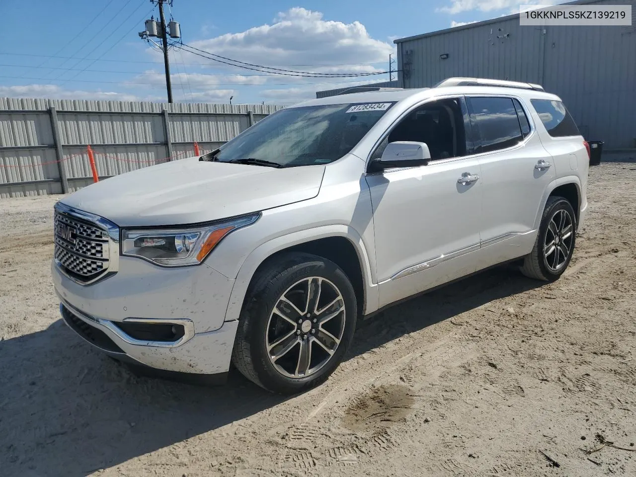 2019 GMC Acadia Denali VIN: 1GKKNPLS5KZ139219 Lot: 81283434