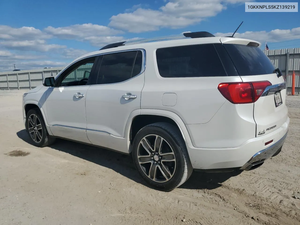 2019 GMC Acadia Denali VIN: 1GKKNPLS5KZ139219 Lot: 81283434