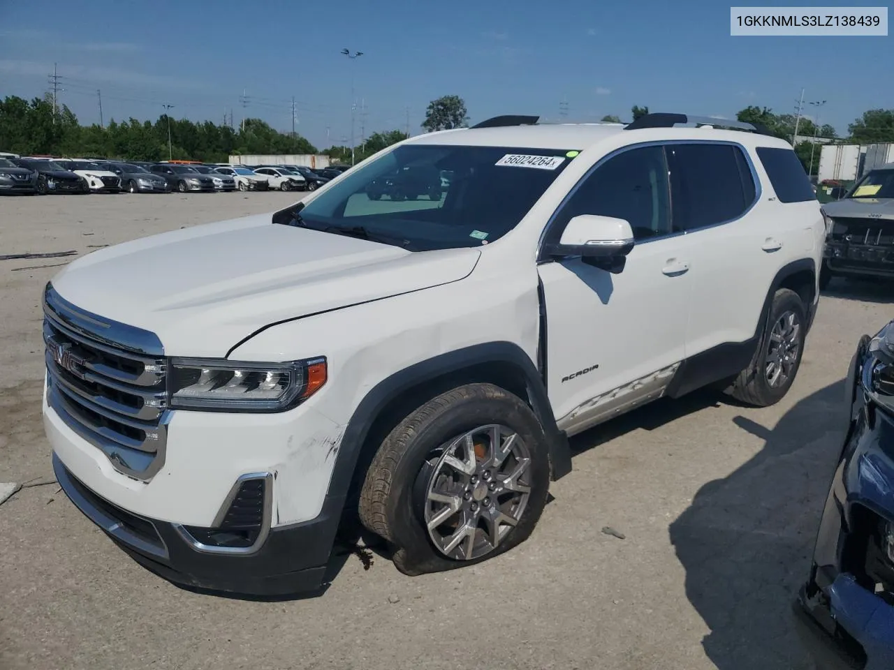 2020 GMC Acadia Slt VIN: 1GKKNMLS3LZ138439 Lot: 56024264