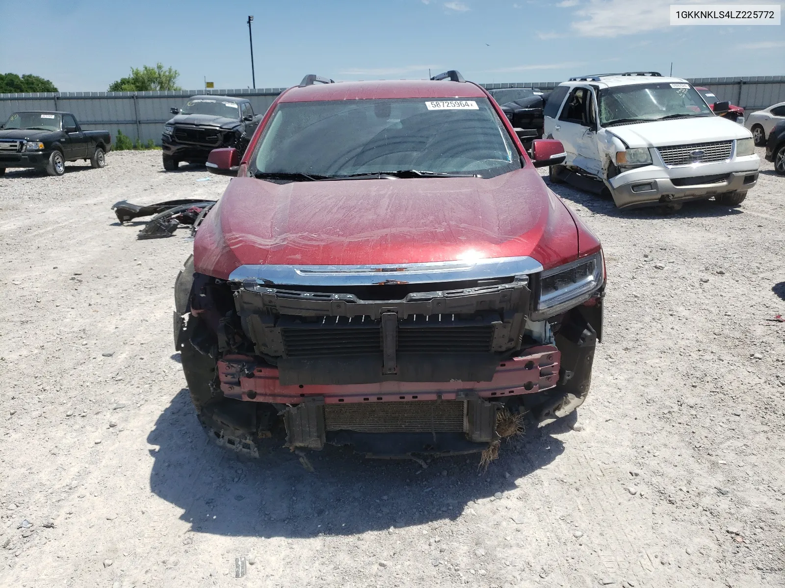 2020 GMC Acadia Sle VIN: 1GKKNKLS4LZ225772 Lot: 58725964