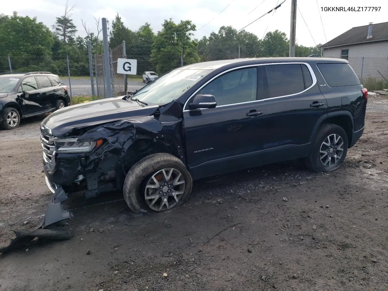 2020 GMC Acadia Sle VIN: 1GKKNRL46LZ177797 Lot: 60286534