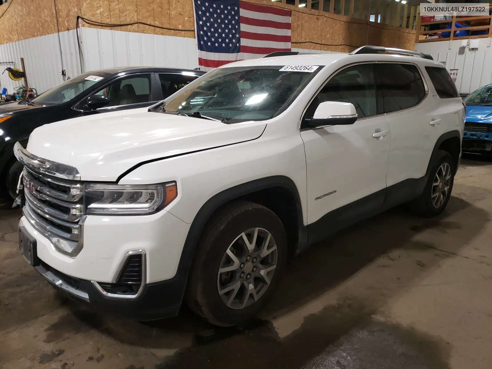 2020 GMC Acadia Slt VIN: 1GKKNUL48LZ197522 Lot: 61493264