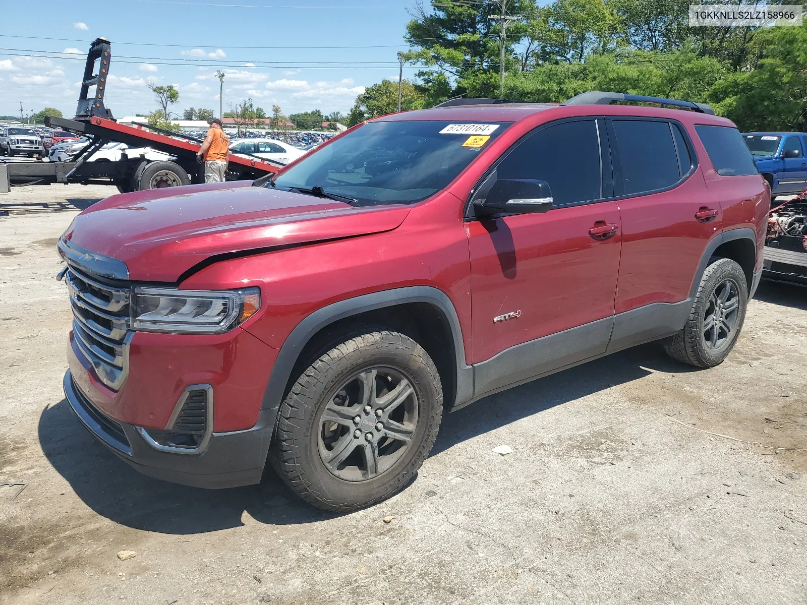 2020 GMC Acadia At4 VIN: 1GKKNLLS2LZ158966 Lot: 67310164