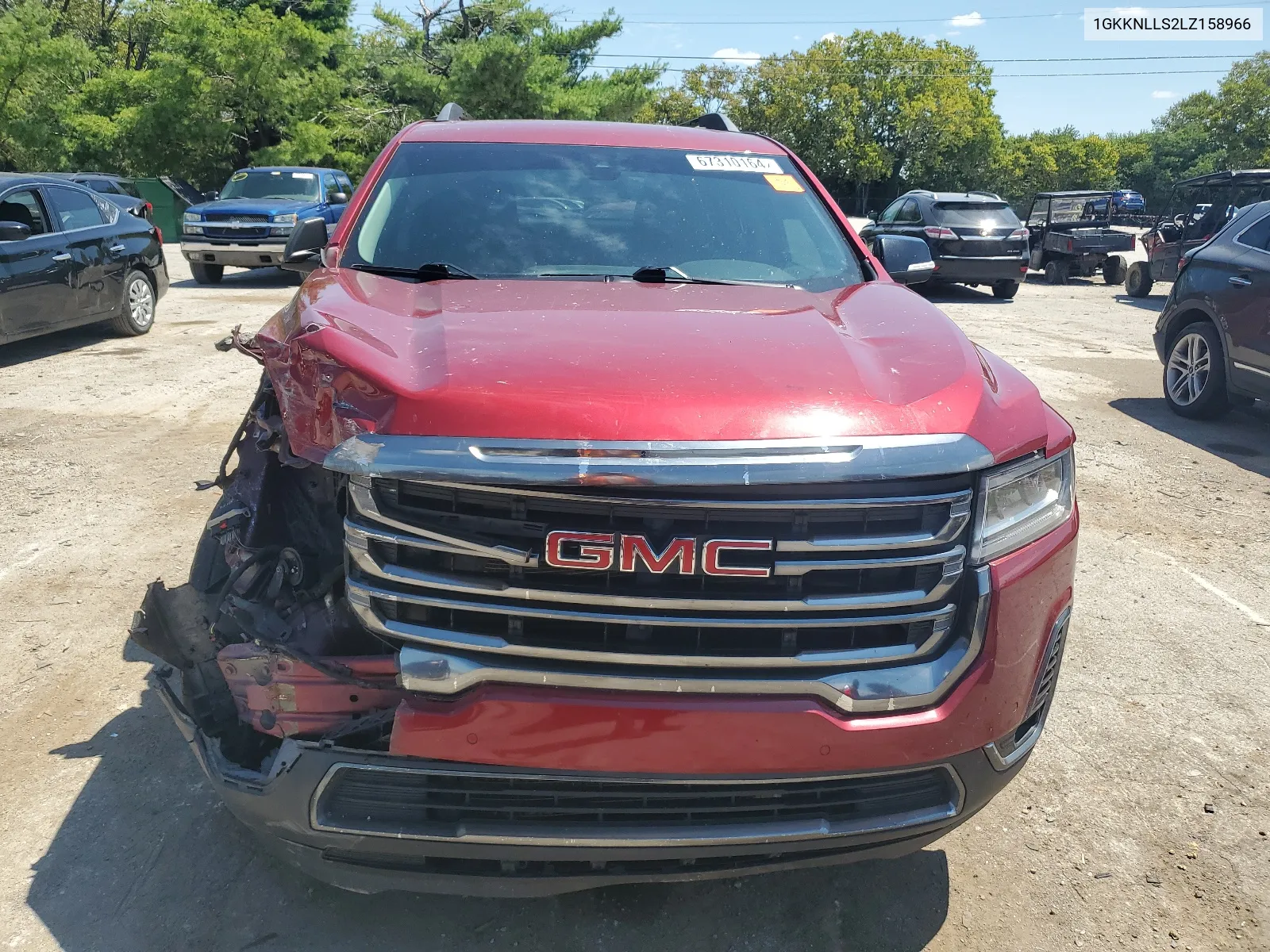 2020 GMC Acadia At4 VIN: 1GKKNLLS2LZ158966 Lot: 67310164