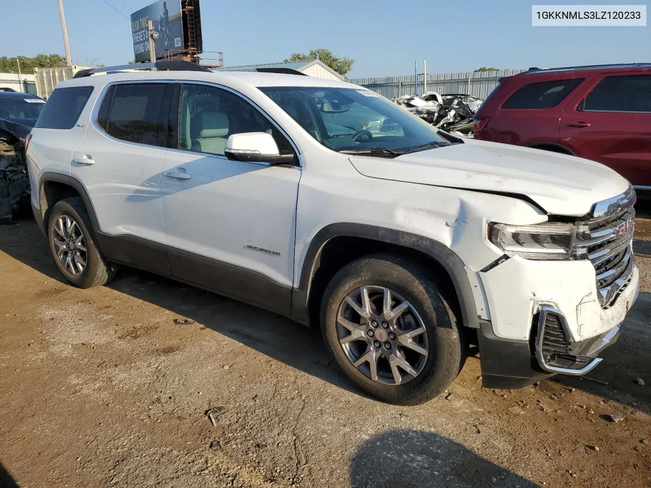 2020 GMC Acadia Slt VIN: 1GKKNMLS3LZ120233 Lot: 70410994