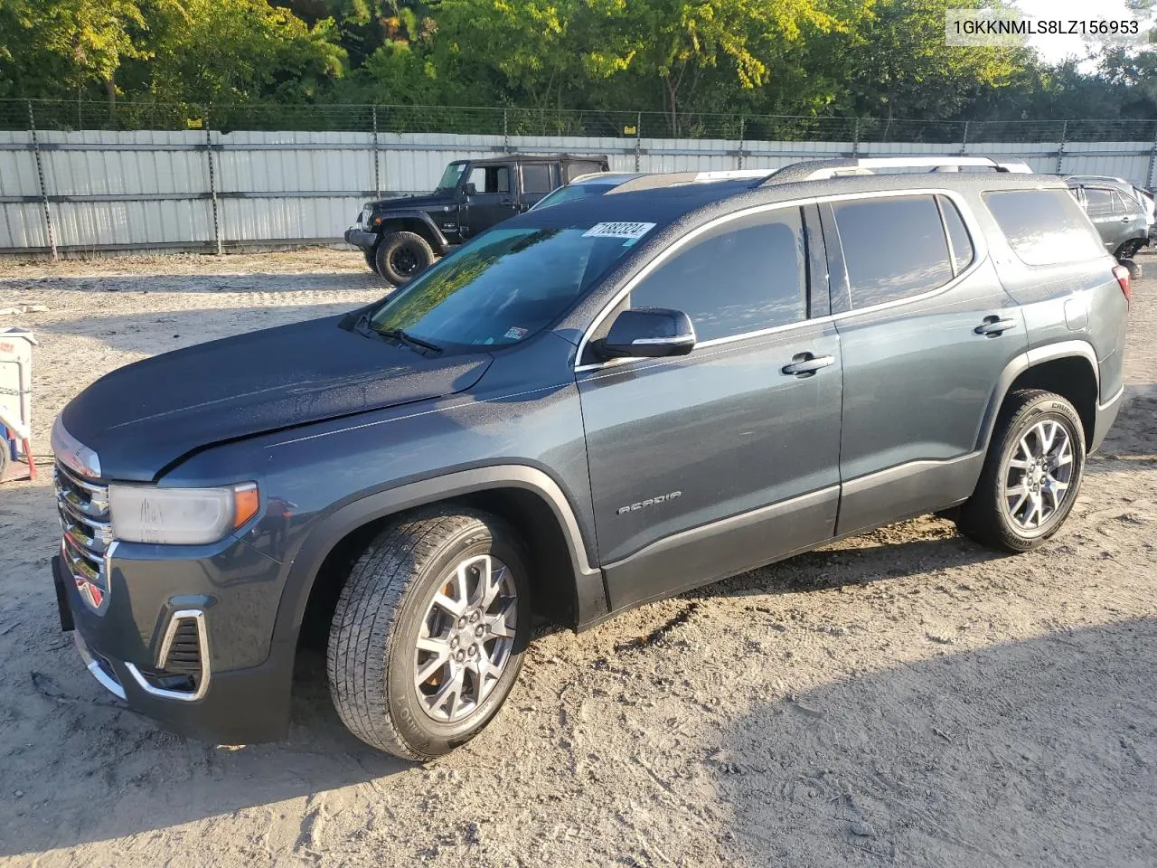 2020 GMC Acadia Slt VIN: 1GKKNMLS8LZ156953 Lot: 71882324